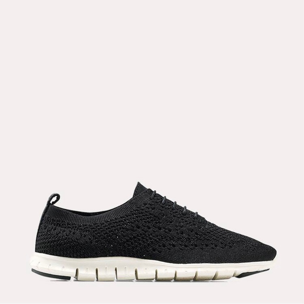 COLE HAAN | NWOT BLACK ZEROGRAND STITCHLITE WINGTIP OXFORD SNEAKERS SIZE 10 - Picture 2 of 12